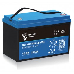 Batterie Lithium Ultimatron 12V-100Ah LiFePO4 Fer-phosphate BMS 12.8V Bluetooth 4.0
