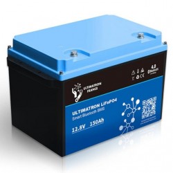 Batterie Lithium Ultimatron 12V-150Ah LiFePO4 Fer-phosphate BMS 12.8V Bluetooth 4.0