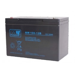 Lot de 4 batteries AGM 100Ah 12V MWP 100-12
